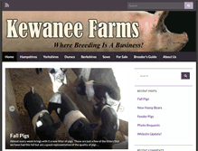 Tablet Screenshot of kewaneefarms.com